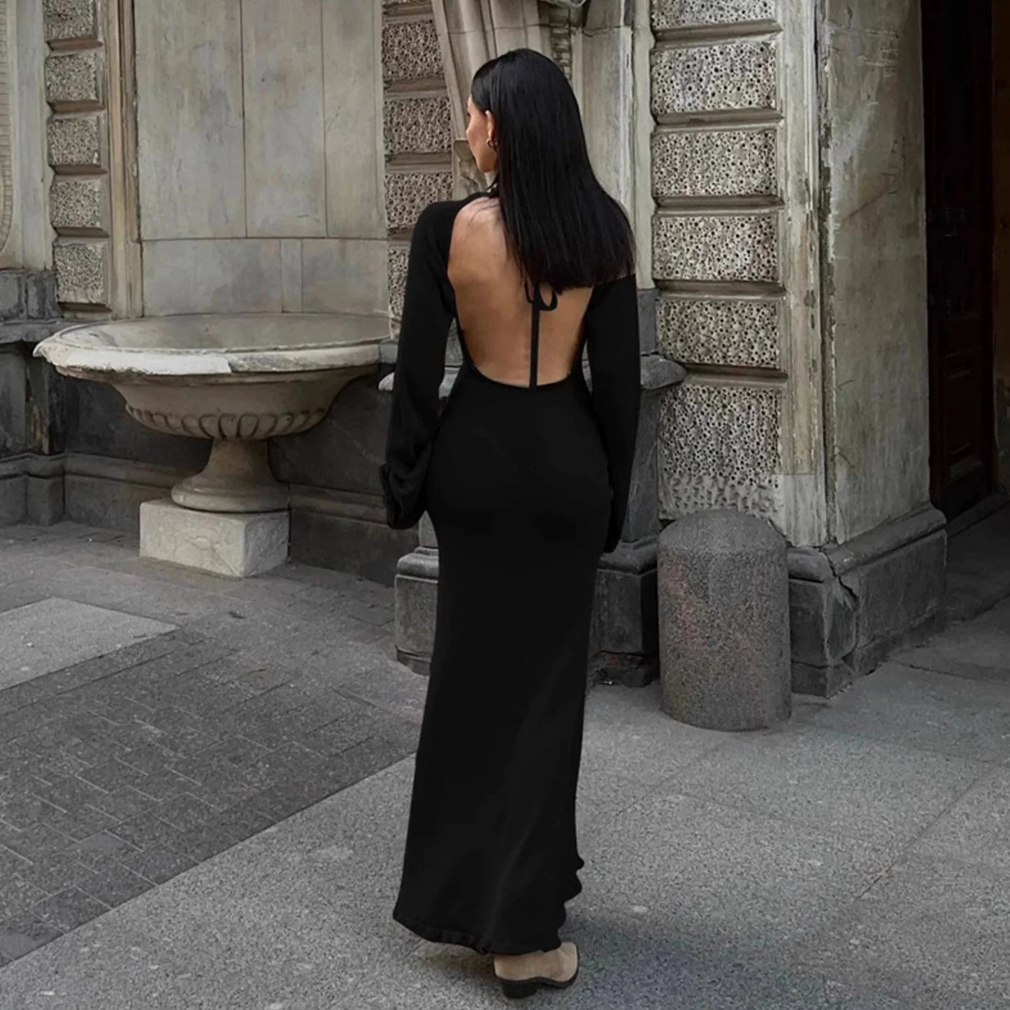 Melinda Backless Maxi Dress