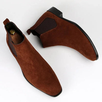 Atelier Faux Suede Chelsea Boots | Slip-On | Low Heel