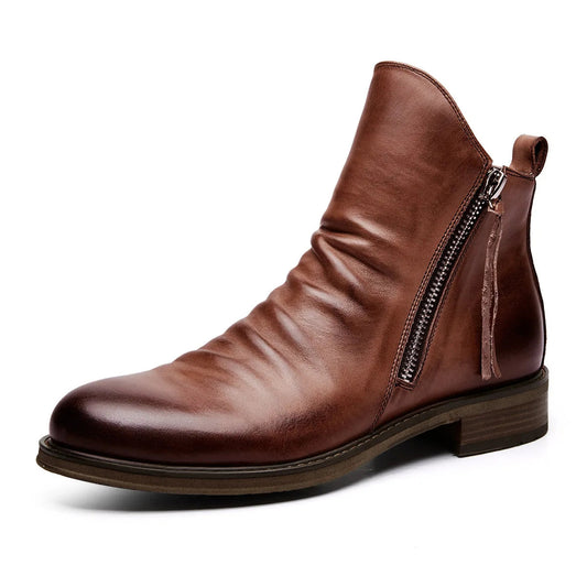 Men’s Chelsea Boots | Side Zip Leather Ankle Boot