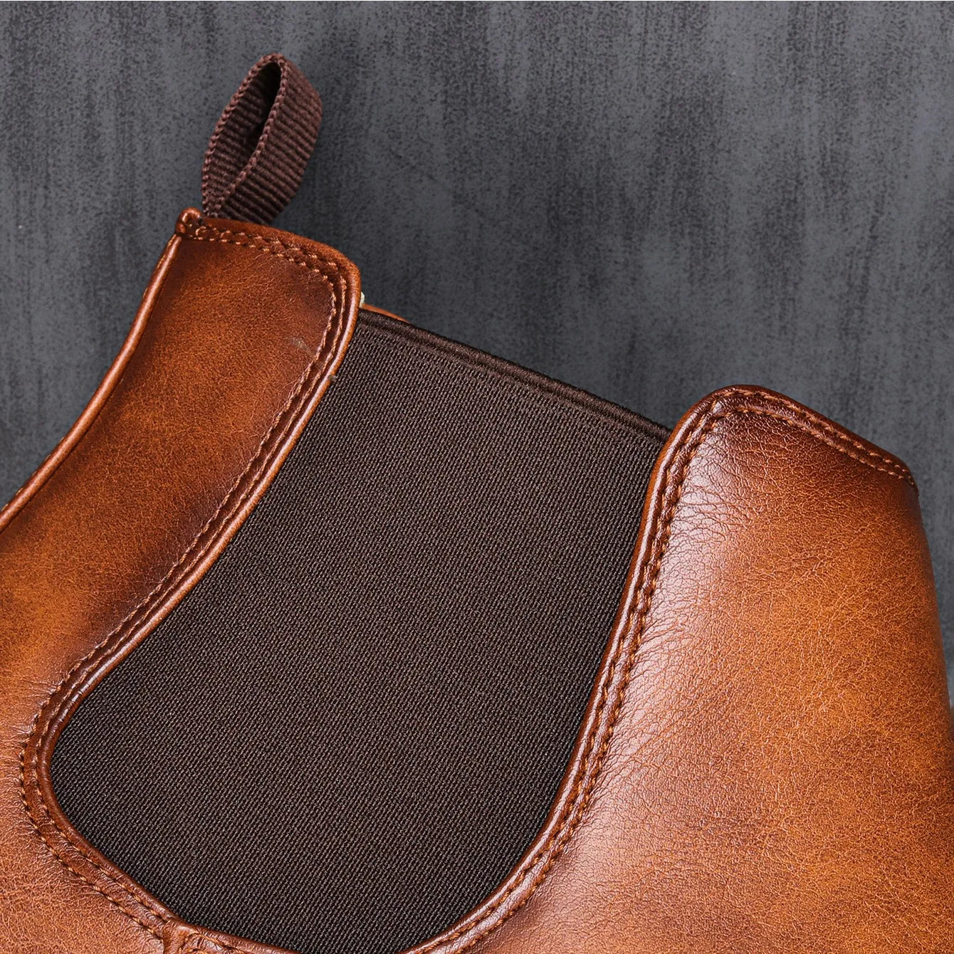 Men’s Chelsea Boots | Retro Slip-On | Synthetic Leather