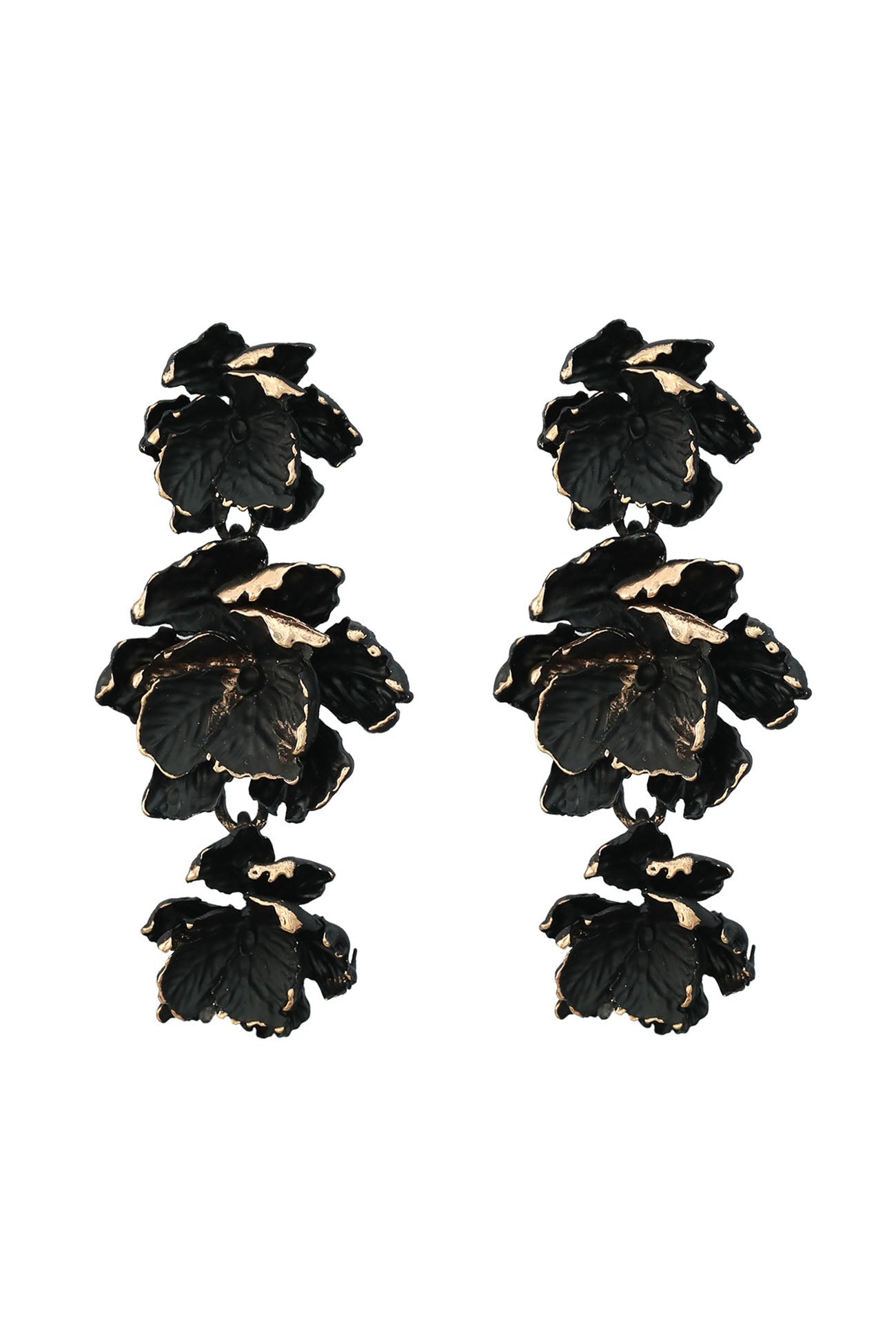 Multi-layer Flower Stud Earrings