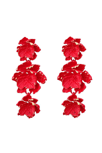 Multi-layer Flower Stud Earrings
