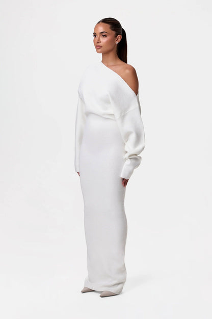 Serena Off-Shoulder Knit Dress