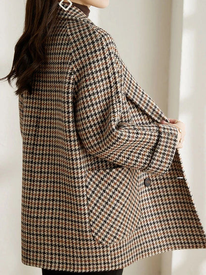 | Women's Check Blazer Jacket