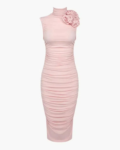 | Floral Trim Midi Dress