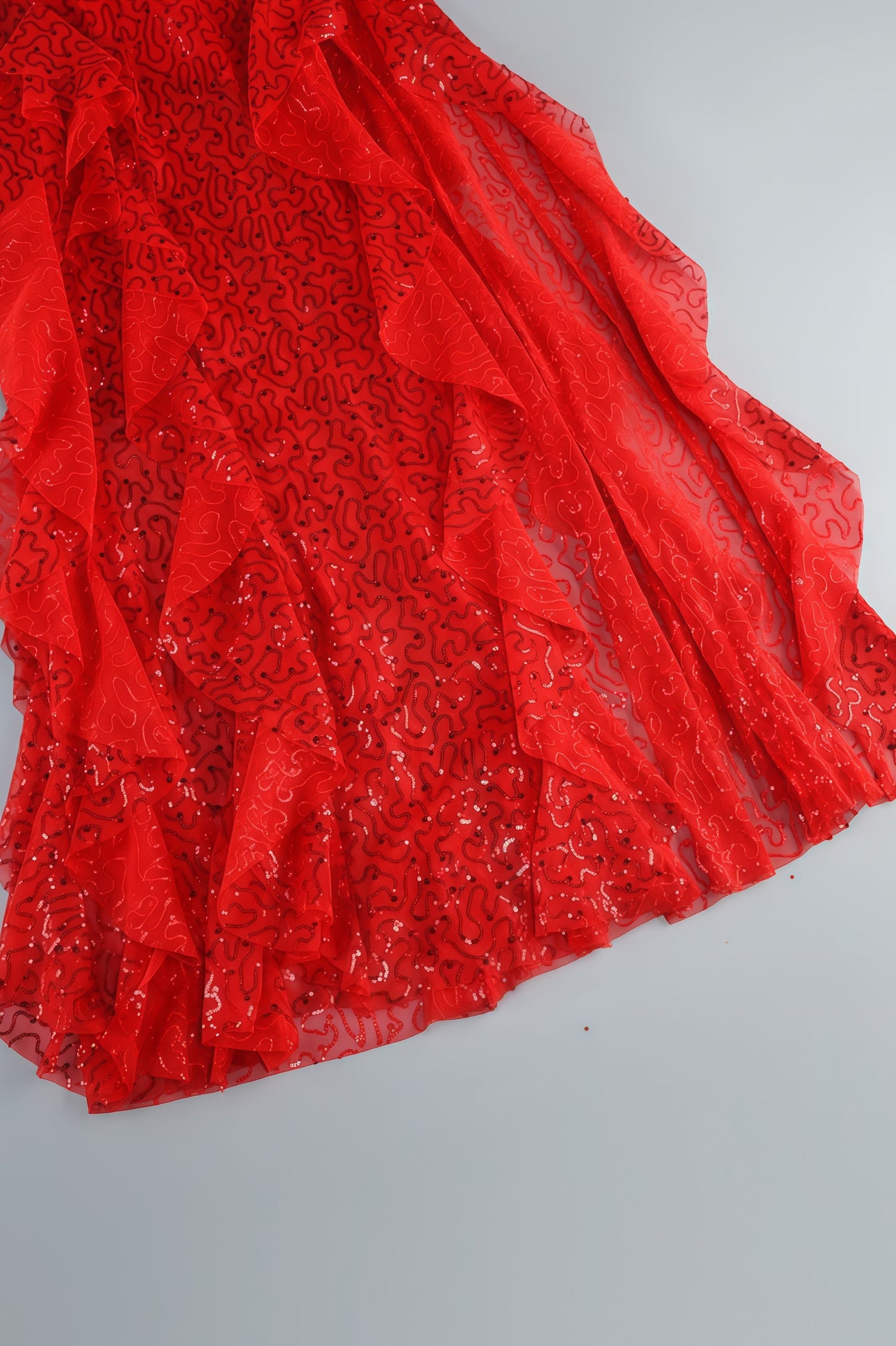 Riorda Halter Sequin High Split Maxi Dress