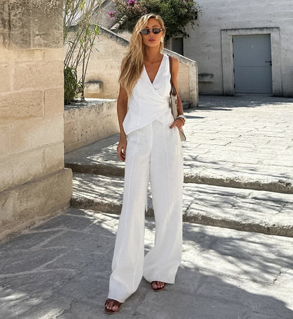 Clanton Co-Ord set - White