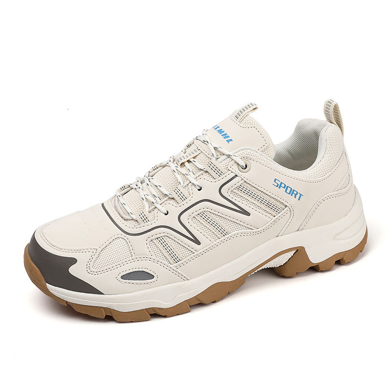 Women's Gray Non-Slip Sneakers With Lace Up Comfort Fit