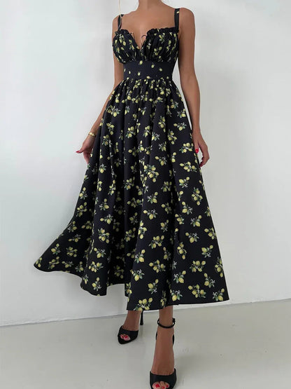 Side Split Maxi Dress Floral Off Shoulder Beach Outfit