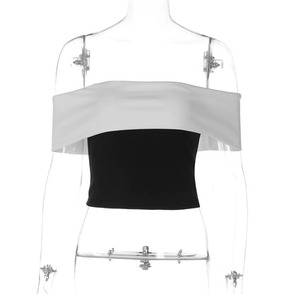Ramiyah Contrast Off Shoulder Top