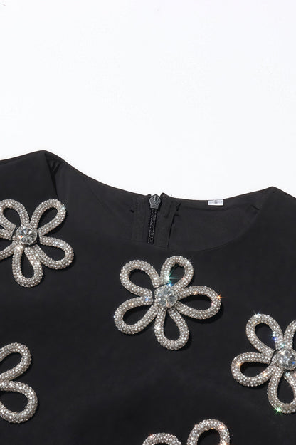 Tamsin Black Diamonds Mini Dress