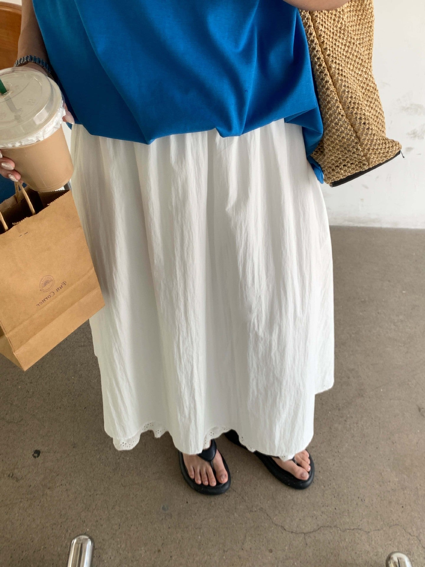 Kalie Elastic Waist Maxi Skirt