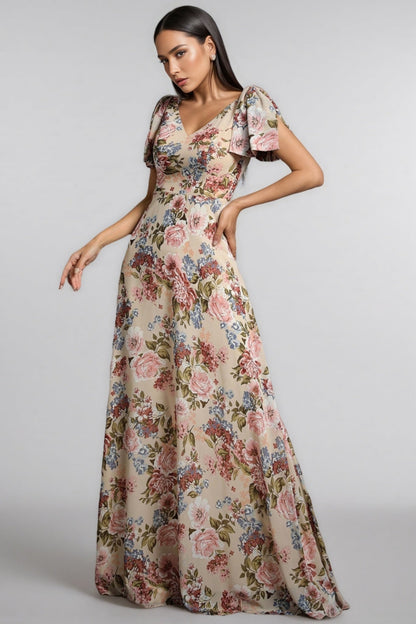 Rosia A-line Floral Maxi Dress