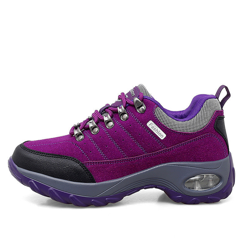 Women's Breathable Mesh Hiking Shoes With Elevated Sole Comfort
