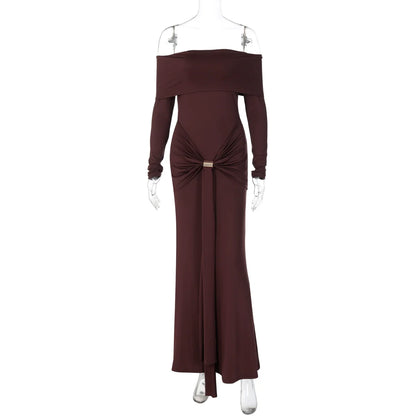 Swara Off-Shoulder Tie Waist Dress