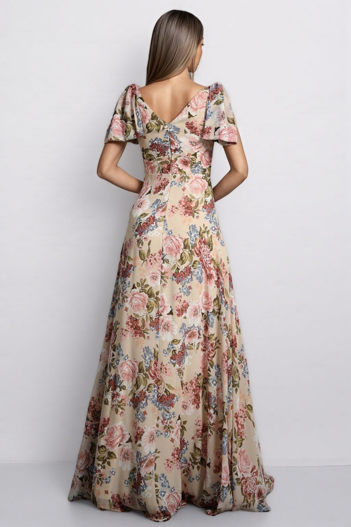 Rosia A-line Floral Maxi Dress