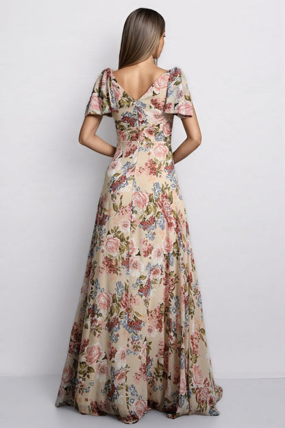 Rosia A-line Floral Maxi Dress