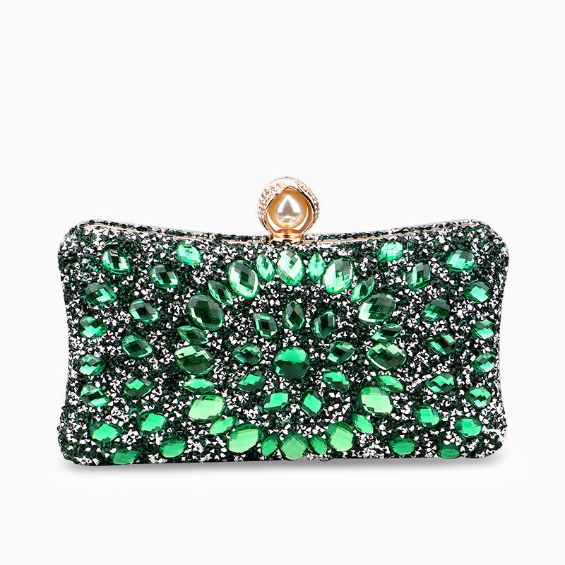 Diamond Encrusted Clutch Bag by Talia