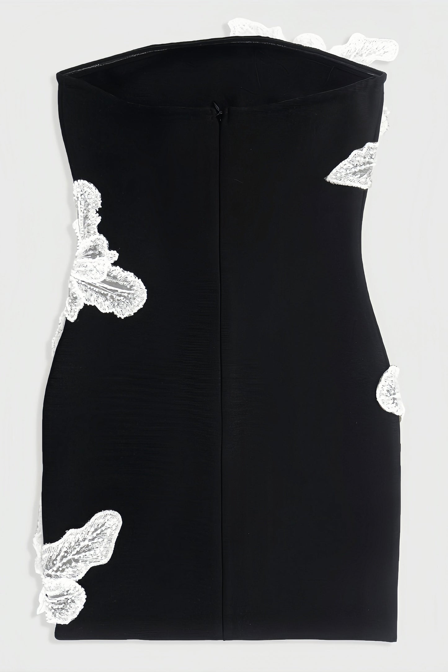 Fari Beaded Floral Knit Mini Dress