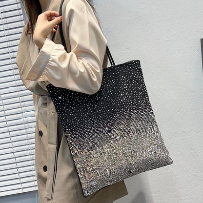 Gradient Rhinestones Tote Bag by Karen