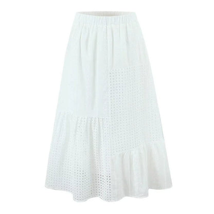 Saray Embroidered Cutout Skirt Set