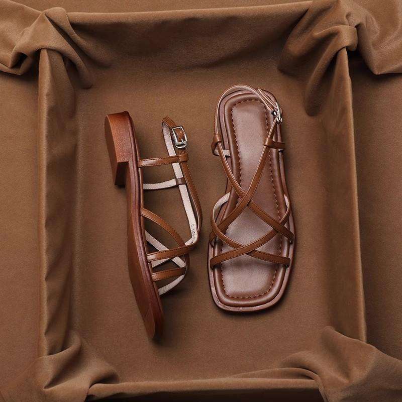 | Italian Leather Strap Sandals