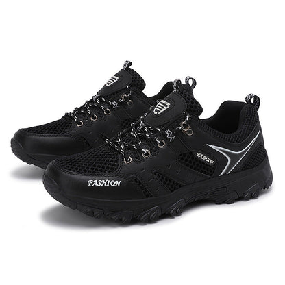 Women's Breathable Mesh Running Sneakers With Secure Lace Up Fit