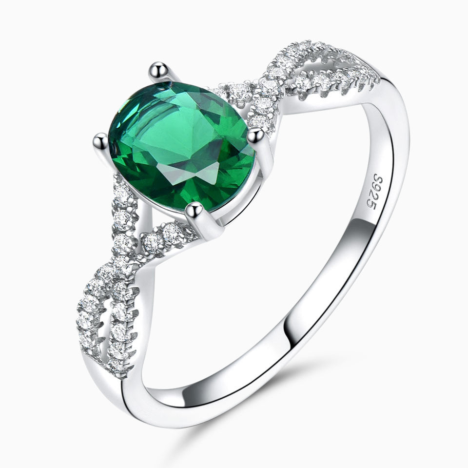 Gemstone Infinity Ring