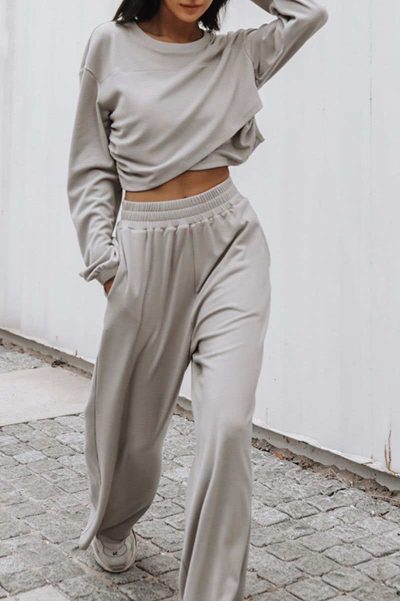 Streetwear Sweater Two-piece Suit
