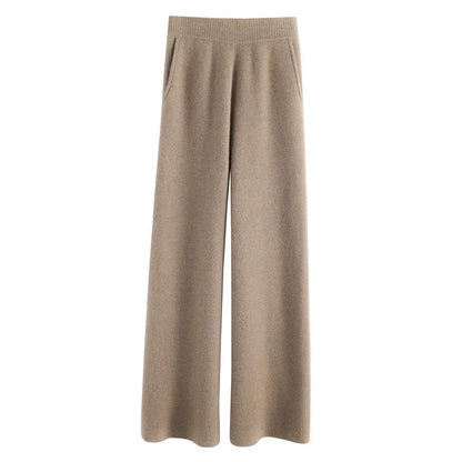 Ayana Cozy Knit Straight-Leg Pants