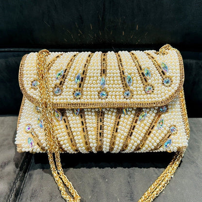Rhinestone Clutch Bag by Luciana