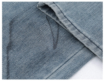 Vintage Distressed And Dirt-Dyed Patchwork Wide-Leg Jeans