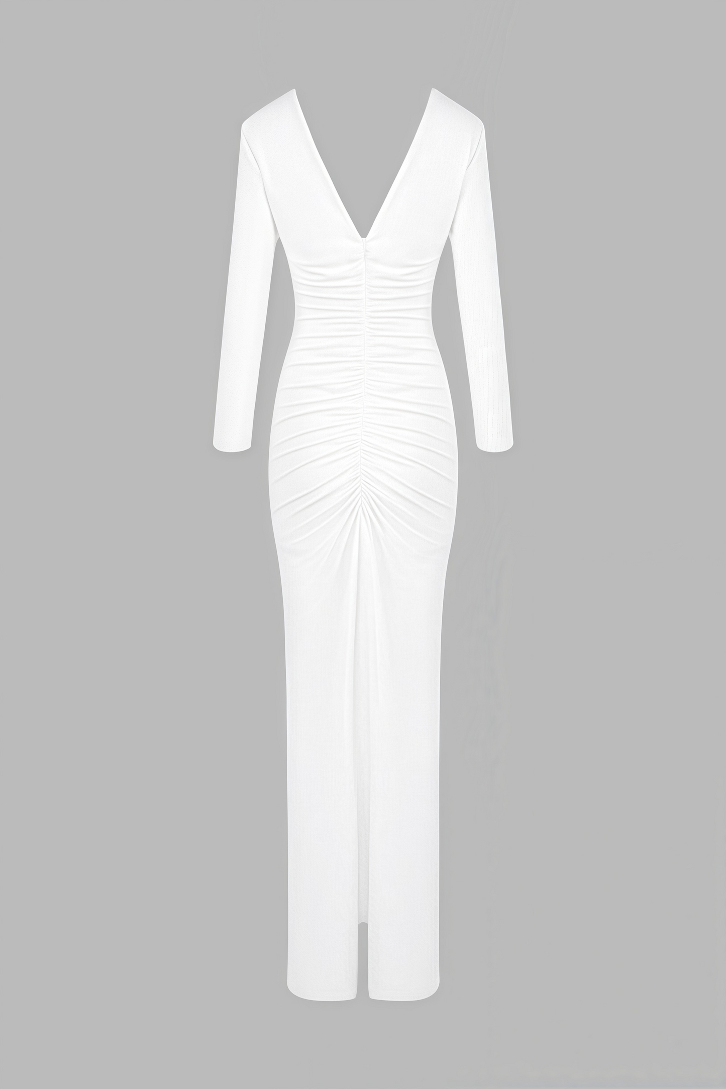 Vivialk V-neck 3D Flower Pleated Maxi Dress