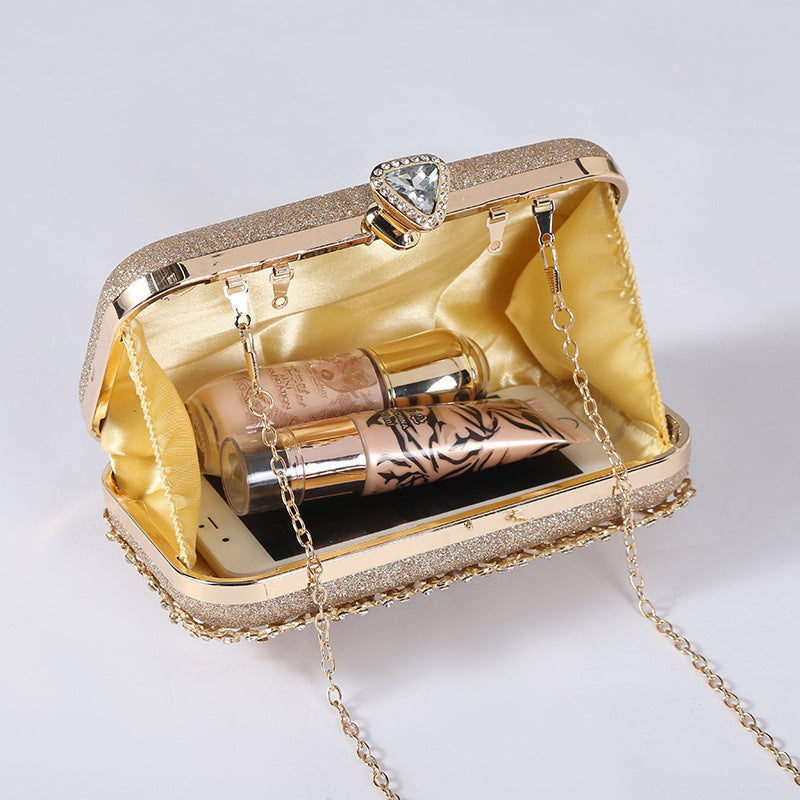 Diamond Encrusted Clutch Bag by Rachel