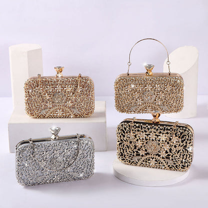 Diamond Encrusted Clutch Bag by Rachel