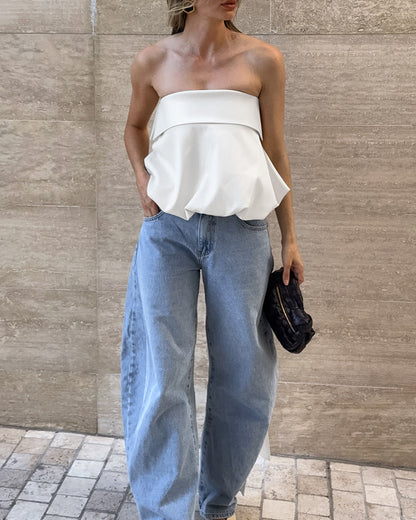Colon Top - White