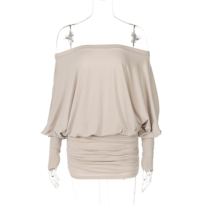 Aaliya Off Shoulder Ruched Mini Dress