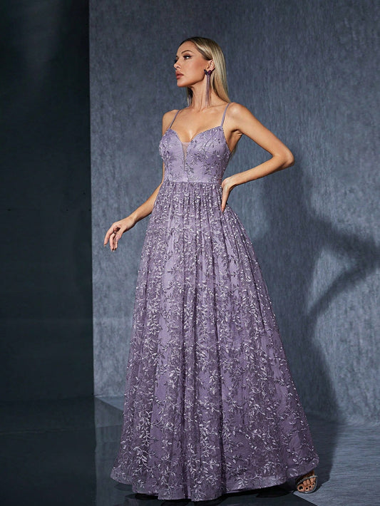 Sling Dress Girlfriends Bridesmaid Dress Annual Meeting Performance Chorus Dress Large Dress Embroidered