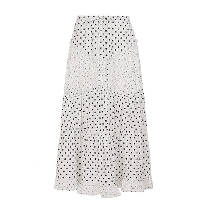Leeanna Layered Polka Dot Skirt