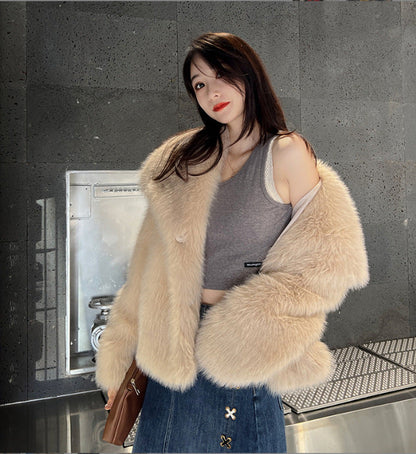 Brisa Plush Faux Fur Coat