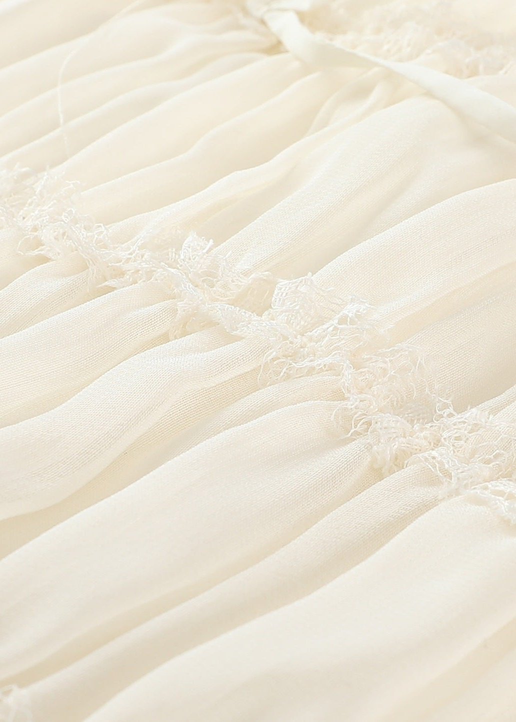 Spaghetti Strap Sweetheart Neck Smocked Tiered Ruffle Tie Front Maxi Dress