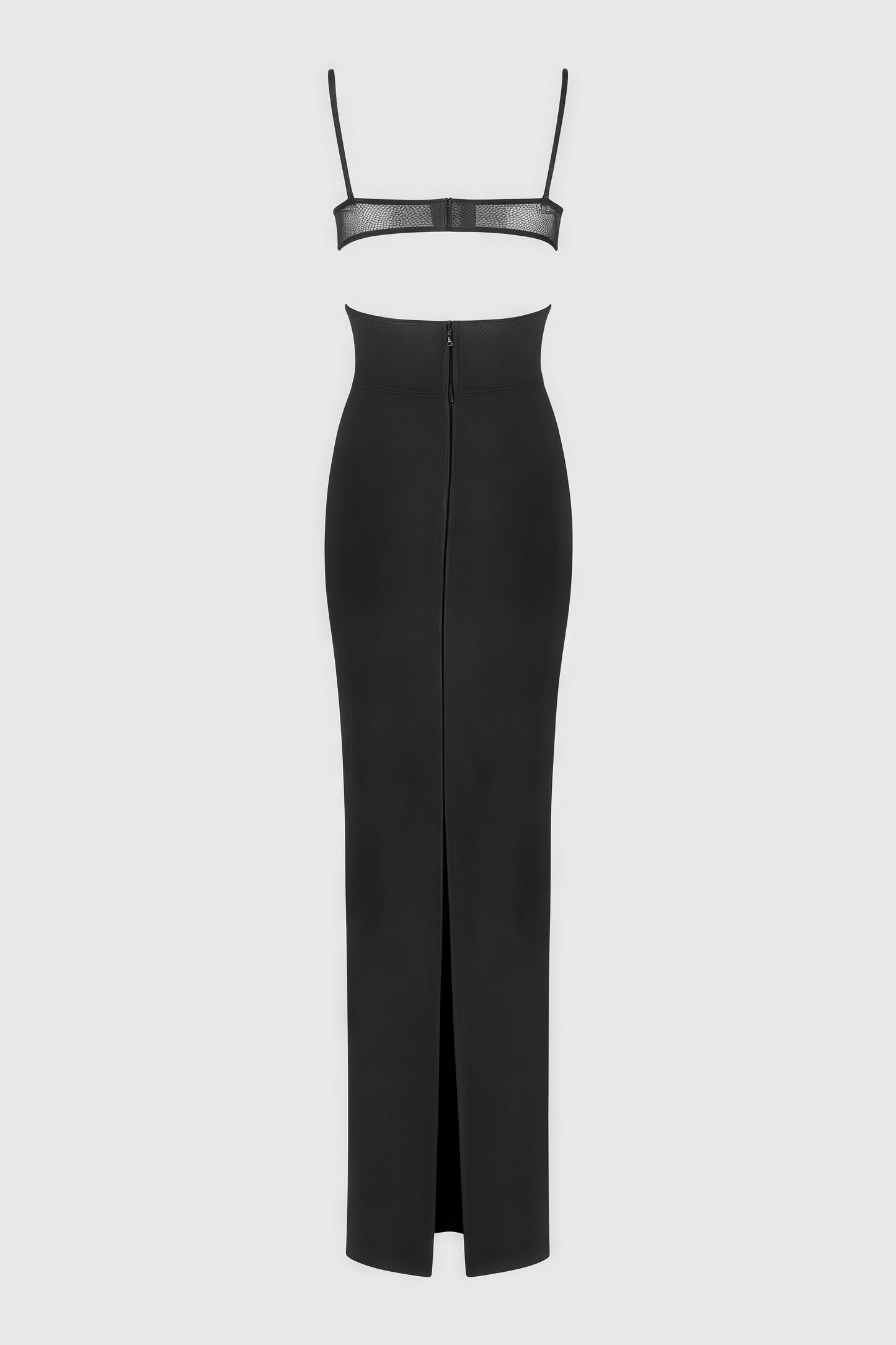 Mauda Cutout Crepe Bustier Maxi Dress
