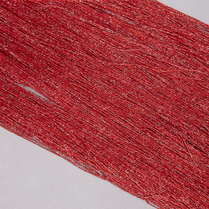 Strapless Fringe Red Dress