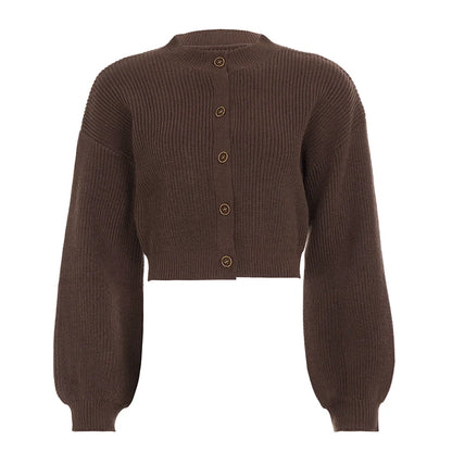 Addilyn Brown Knitted Cardigan