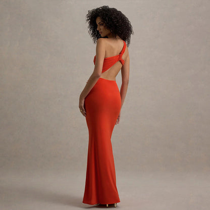 Pathy Maxi Dress - Orange