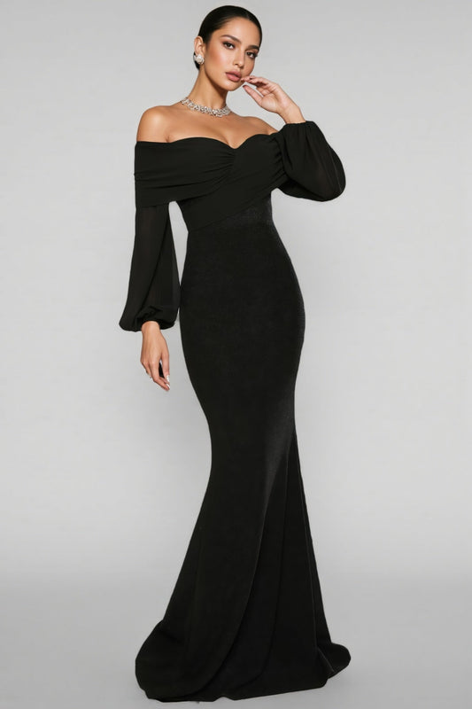 Zoey Strapless Fishtail Maxi Dress