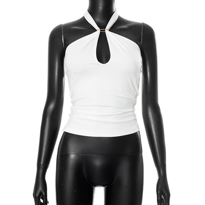 Sanya Metal Ring Halter Top