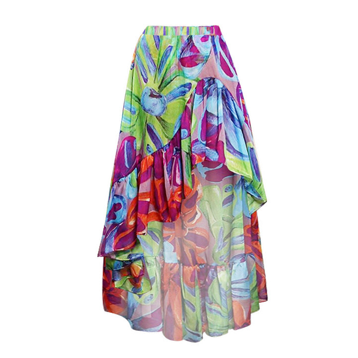 Vibgyor Swimsuit Skirt - Orange