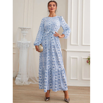 Fall Tea Dress French Printed Dress