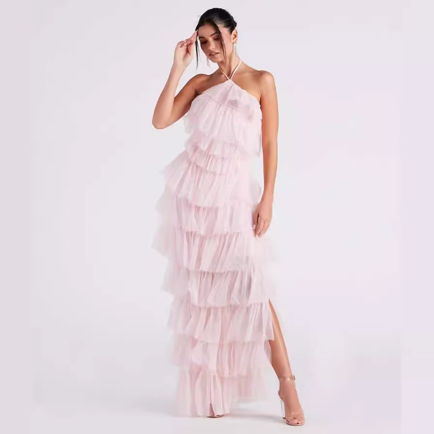 Party Pink Maxi Dress
